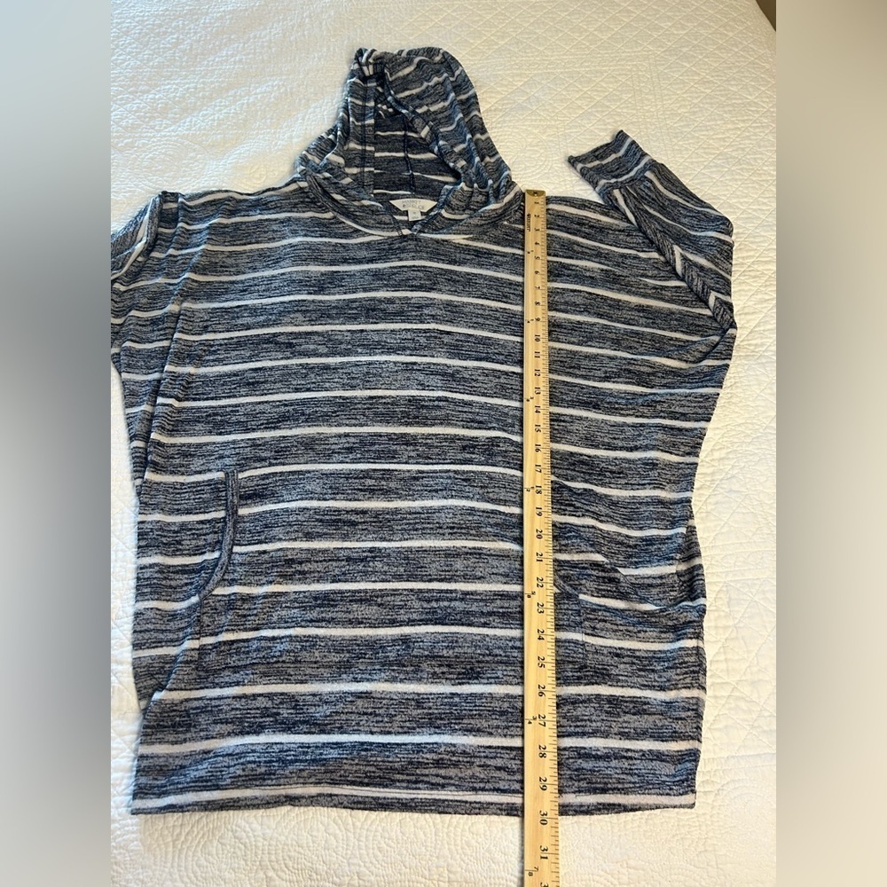 Stitch Fix Market & Spruce Navy/Cream Stripe Tunic w/Hood. Size XXL. Nautical. - Picture 4 of 5